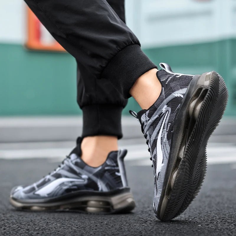 Men's Stylish Basketball Shoes, Air Cushioned, Non-Slip Athletic Footwear