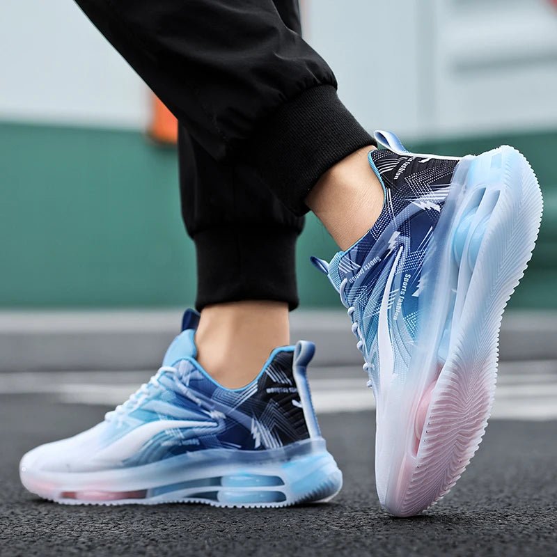 Men's Stylish Basketball Shoes, Air Cushioned, Non-Slip Athletic Footwear