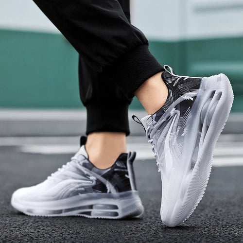 Men's Stylish Basketball Shoes, Air Cushioned, Non-Slip Athletic Footwear