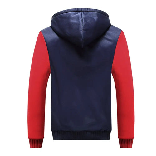 Men’s Fleece-Lined Camouflage Hooded Jacket Men's Jackets