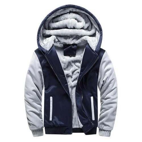 Men’s Fleece-Lined Camouflage Hooded Jacket Men's Jackets