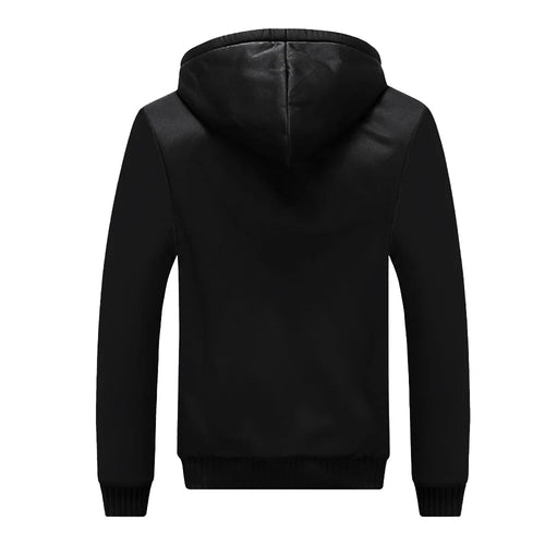 Men’s Fleece-Lined Camouflage Hooded Jacket Men's Jackets