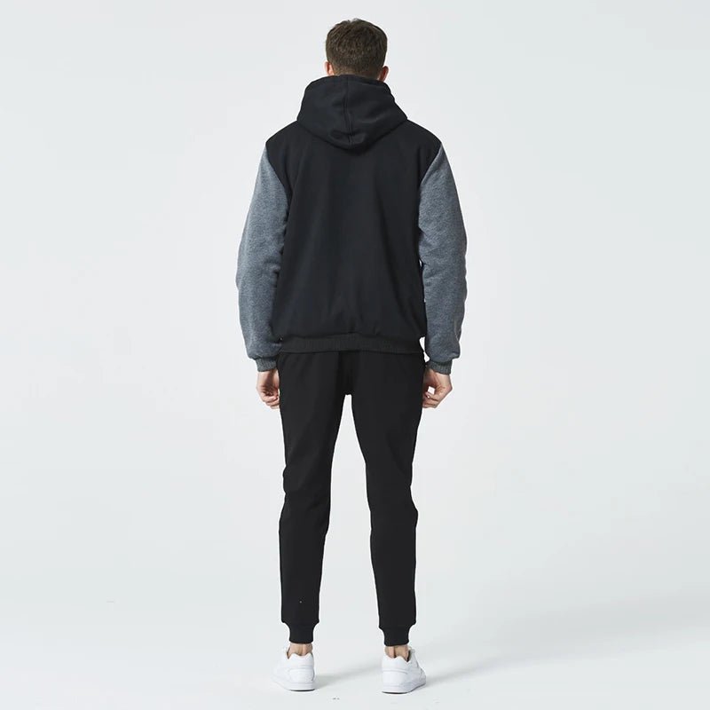 Men’s Fleece-Lined Camouflage Hooded Jacket Men's Jackets