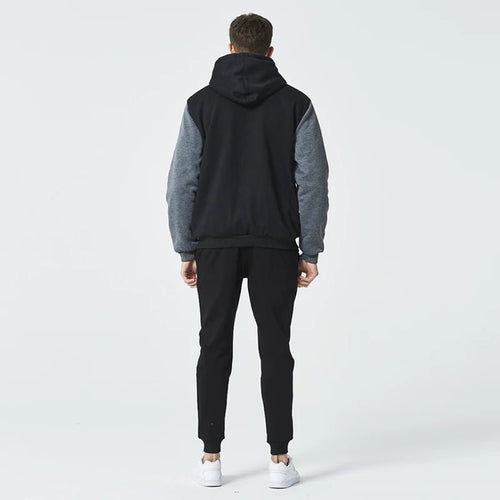 Men’s Fleece-Lined Camouflage Hooded Jacket Men's Jackets