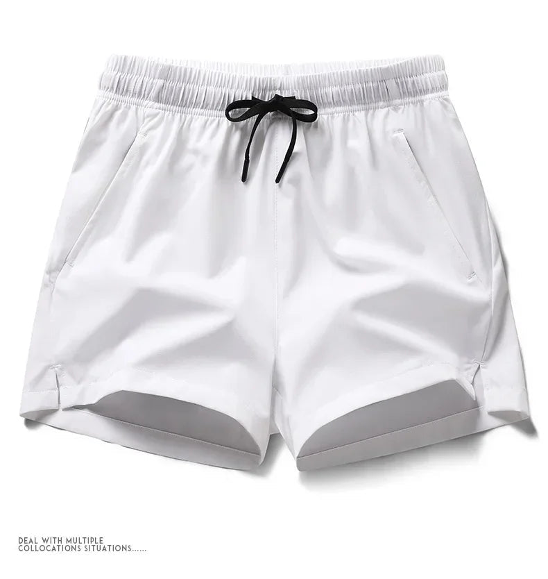 Mens Gym Shorts With Pockets Lightweight Polyester For Running And Daily Training For Runners