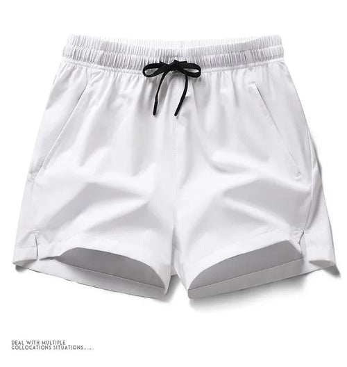 Mens Gym Shorts With Pockets Lightweight Polyester For Running And Daily Training For Runners