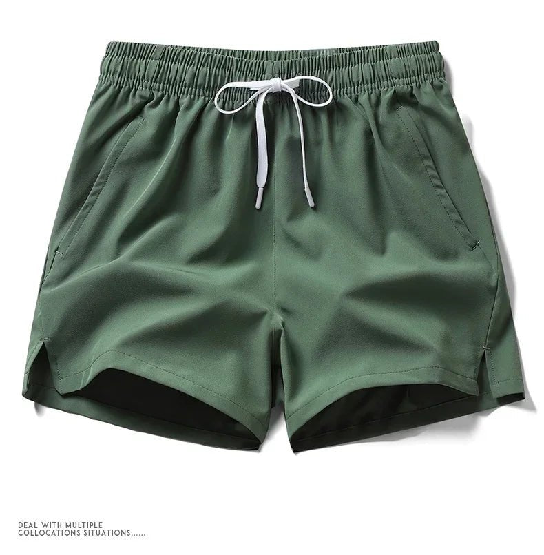 Mens Gym Shorts With Pockets Lightweight Polyester For Running And Daily Training For Runners
