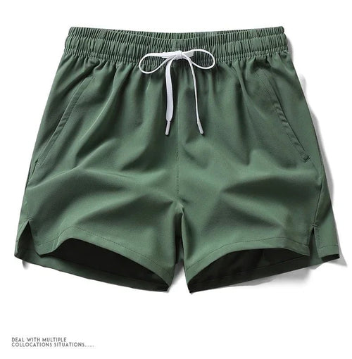 Mens Gym Shorts With Pockets Lightweight Polyester For Running And Daily Training For Runners