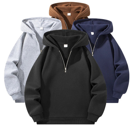 Men's Half-Zip Hoodie Pullover Sweatshirt