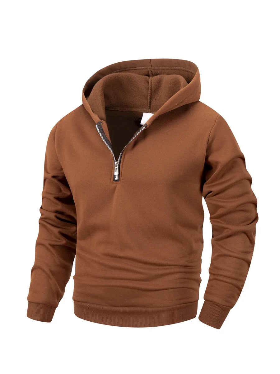 Men's Half-Zip Hoodie Pullover Sweatshirt