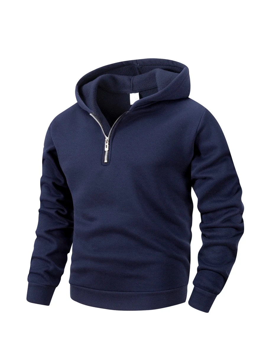 Men's Half-Zip Hoodie Pullover Sweatshirt