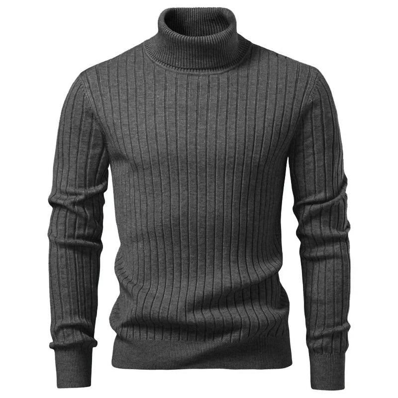 Men’s Ribbed Turtleneck Sweater Men's Sweaters