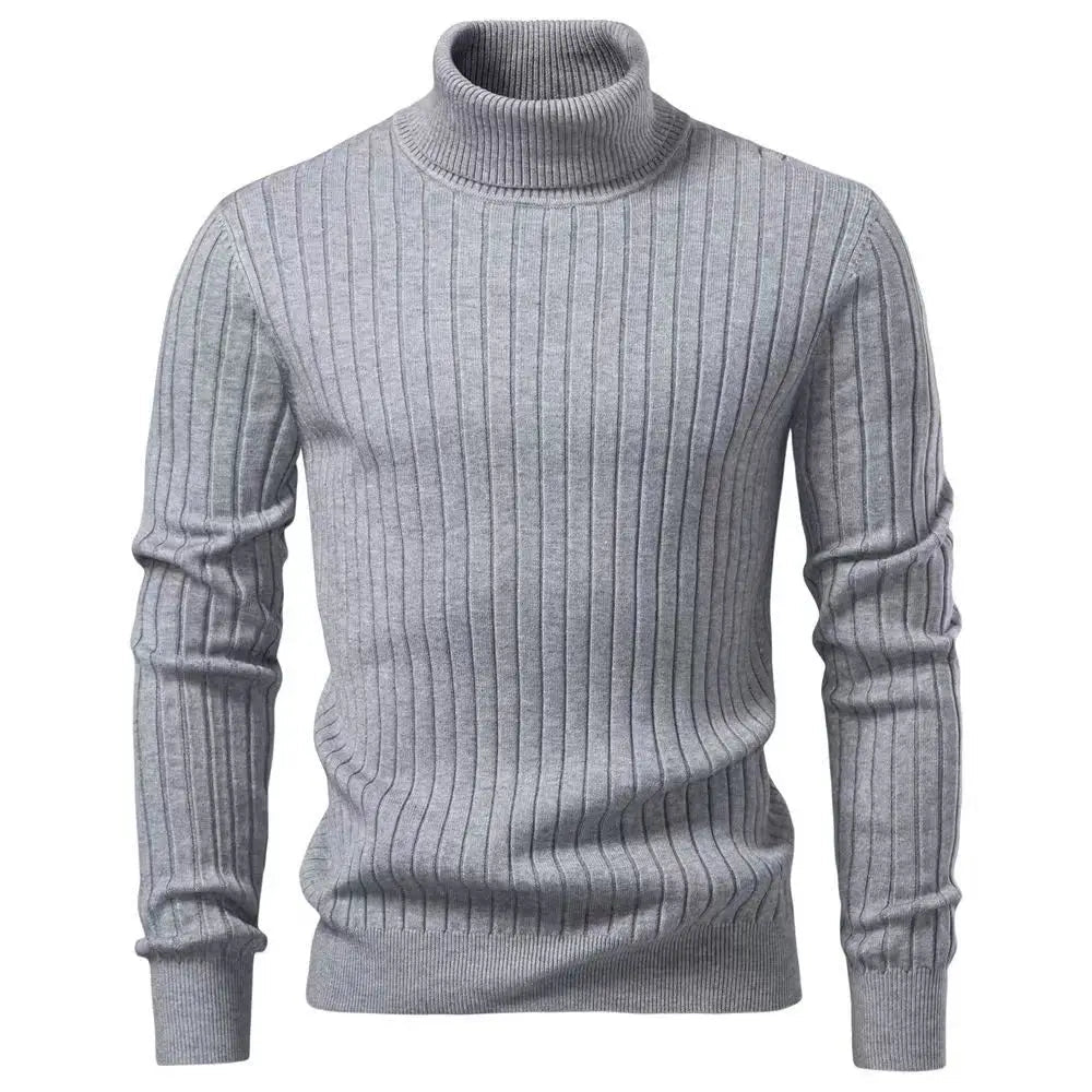 Men’s Ribbed Turtleneck Sweater Men's Sweaters