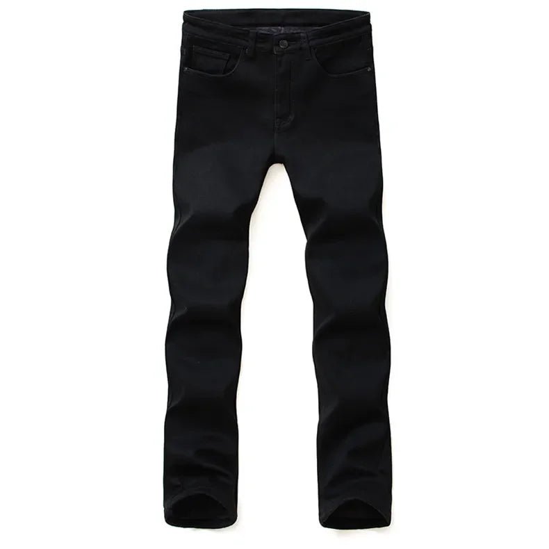 Men's Soft Stretch Denim Jeans Classic Straight Fit for Everyday Comfort and Biker Style