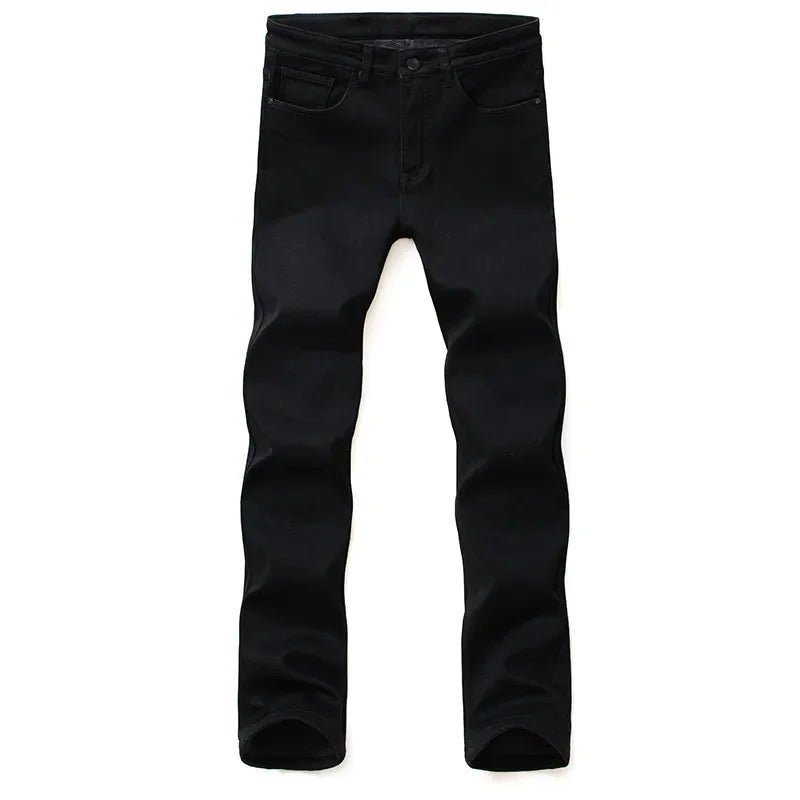 Men's Soft Stretch Denim Jeans Classic Straight Fit for Everyday Comfort and Biker Style
