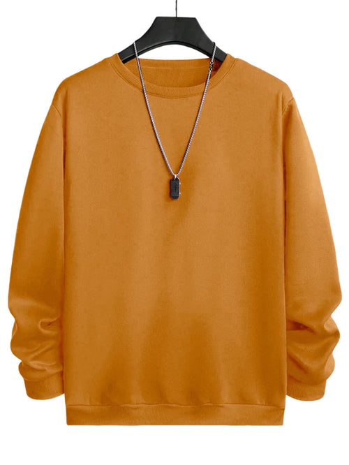 Men’s Solid-Color Crewneck Sweatshirt
