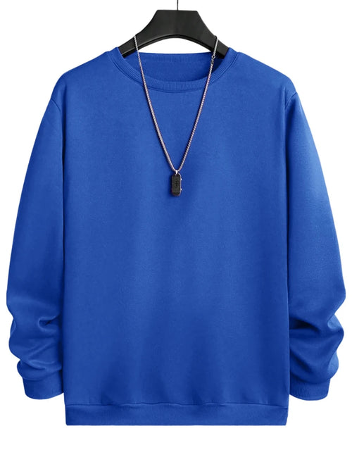 Men’s Solid-Color Crewneck Sweatshirt