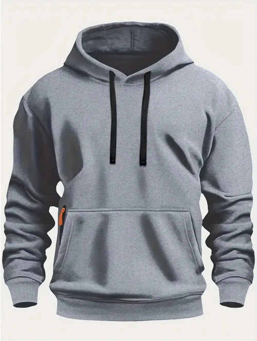 Men’s Solid-Color Pullover Hoodie Men's Hoodies