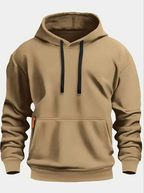 Men’s Solid-Color Pullover Hoodie Men's Hoodies
