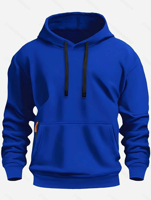 Men’s Solid-Color Pullover Hoodie Men's Hoodies