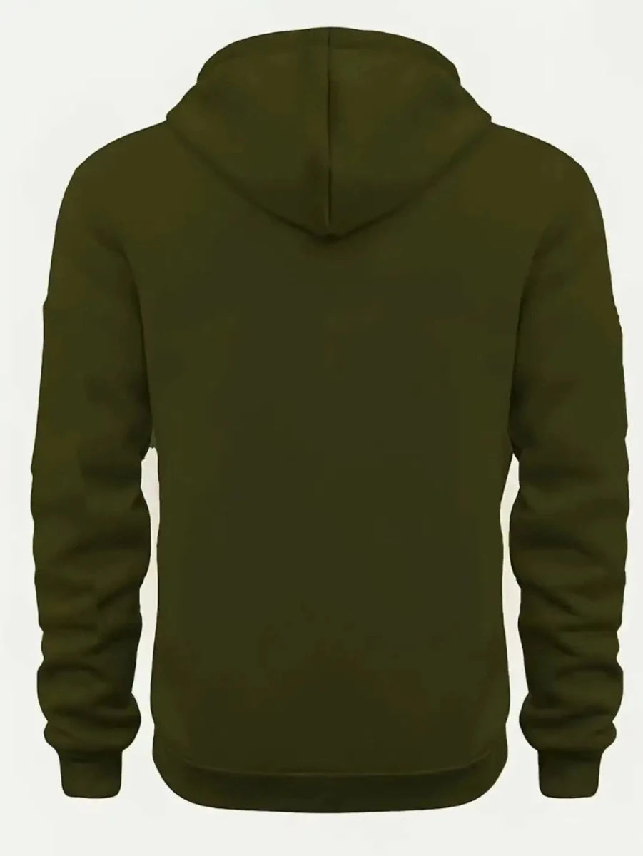 Men’s Solid-Color Pullover Hoodie Men's Hoodies
