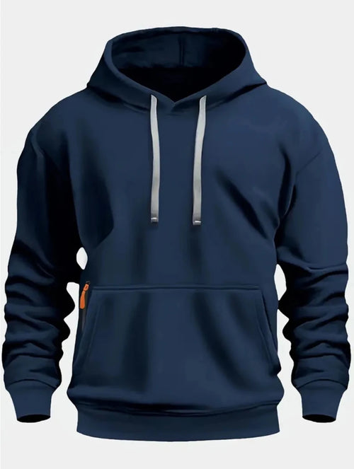 Men’s Solid-Color Pullover Hoodie Men's Hoodies