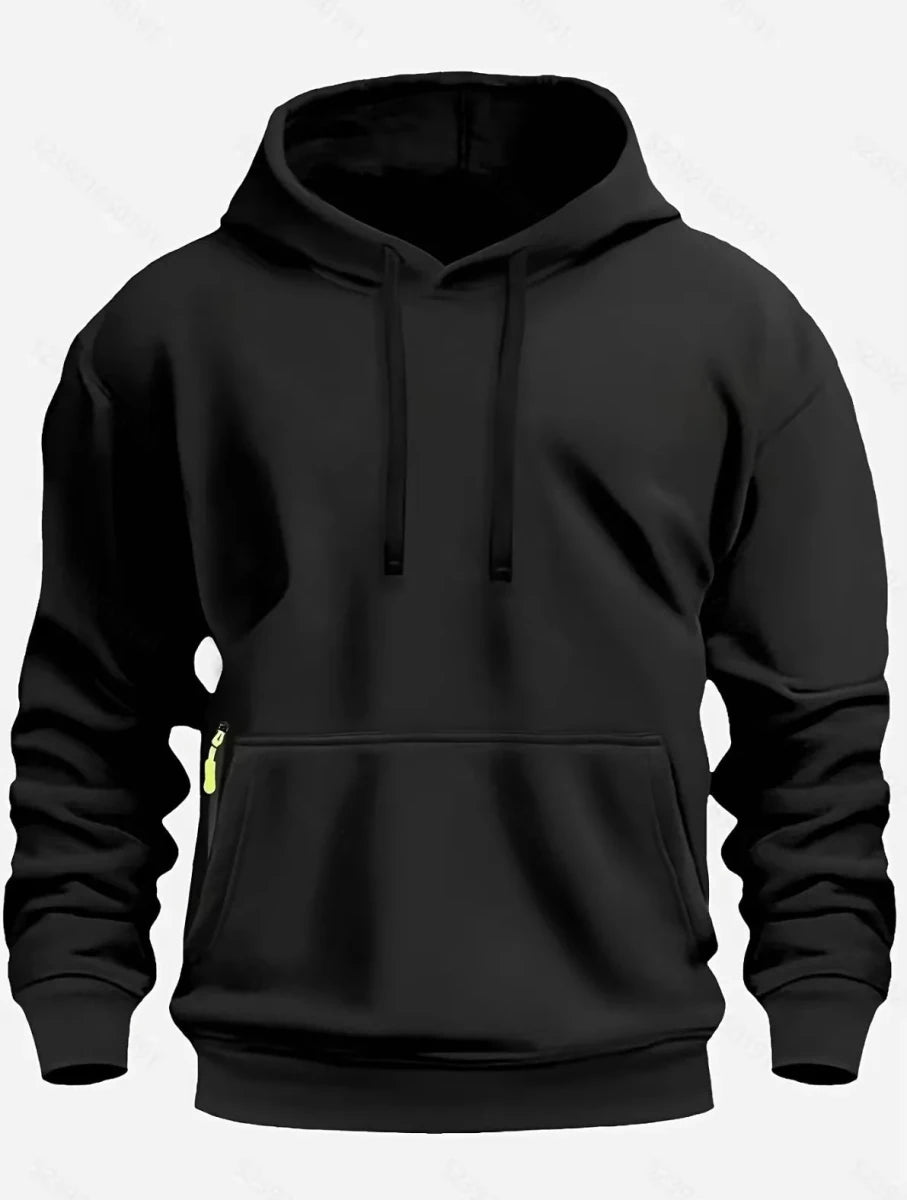 Men’s Solid-Color Pullover Hoodie Men's Hoodies