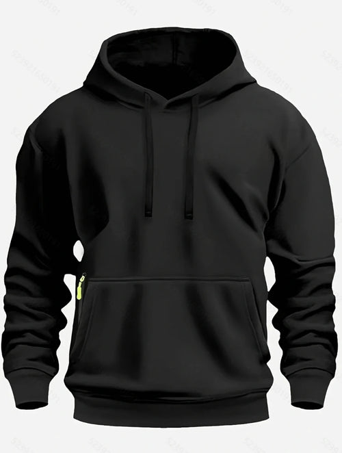 Men’s Solid-Color Pullover Hoodie Men's Hoodies
