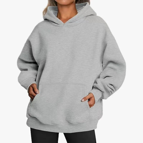 Oversized Fleece-Lined Pullover Hoodie