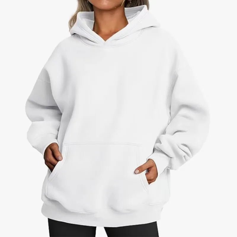 Oversized Fleece-Lined Pullover Hoodie