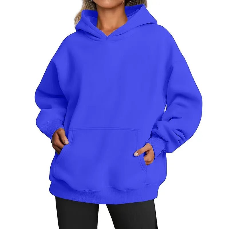 Oversized Fleece-Lined Pullover Hoodie