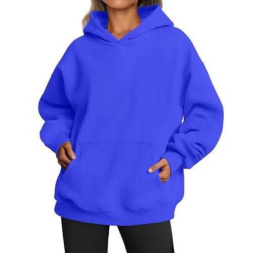 Oversized Fleece-Lined Pullover Hoodie