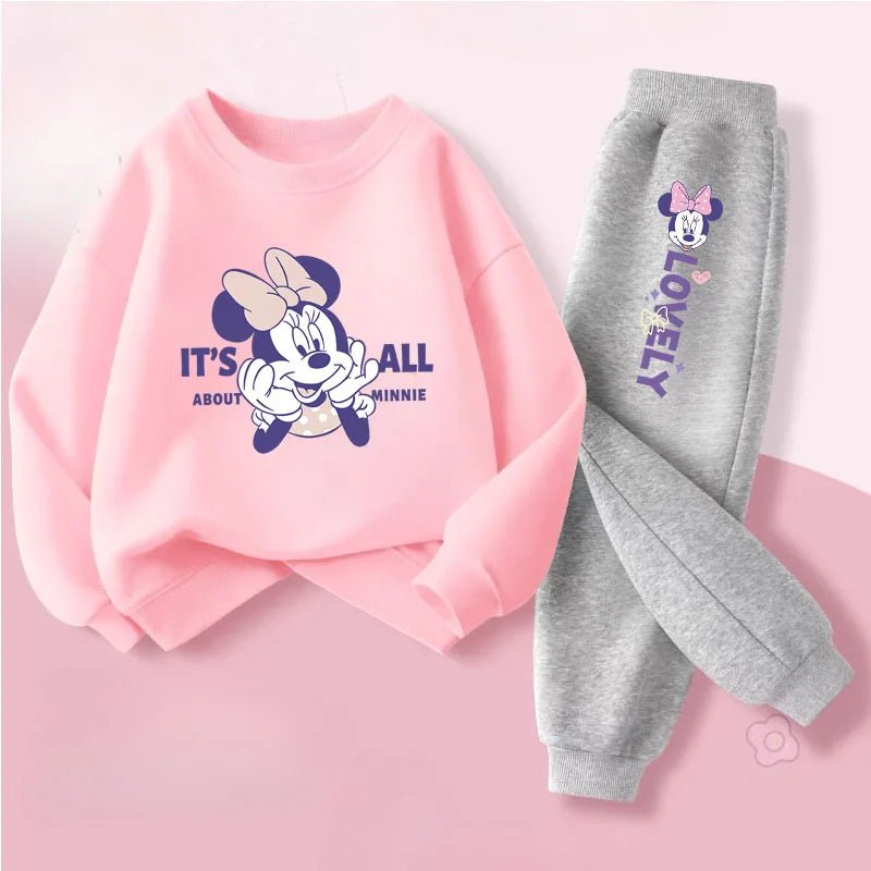 Kids' O Neck Sweatshirt and Pants Set, Breathable Tracksuit