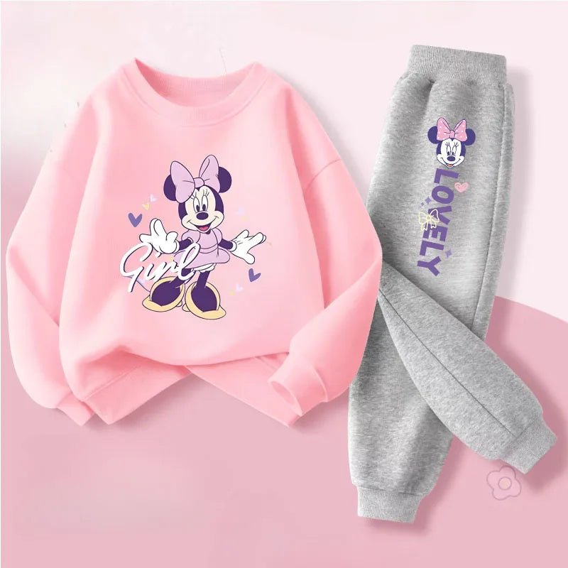 Kids' O Neck Sweatshirt and Pants Set, Breathable Tracksuit