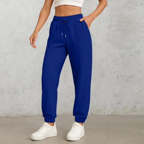 Women's High-Waist Straight-Leg Drawstring Pants