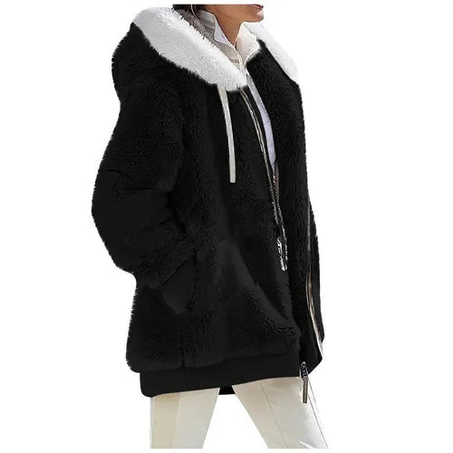 Women's Relaxed Hooded Zip-Up Jacket