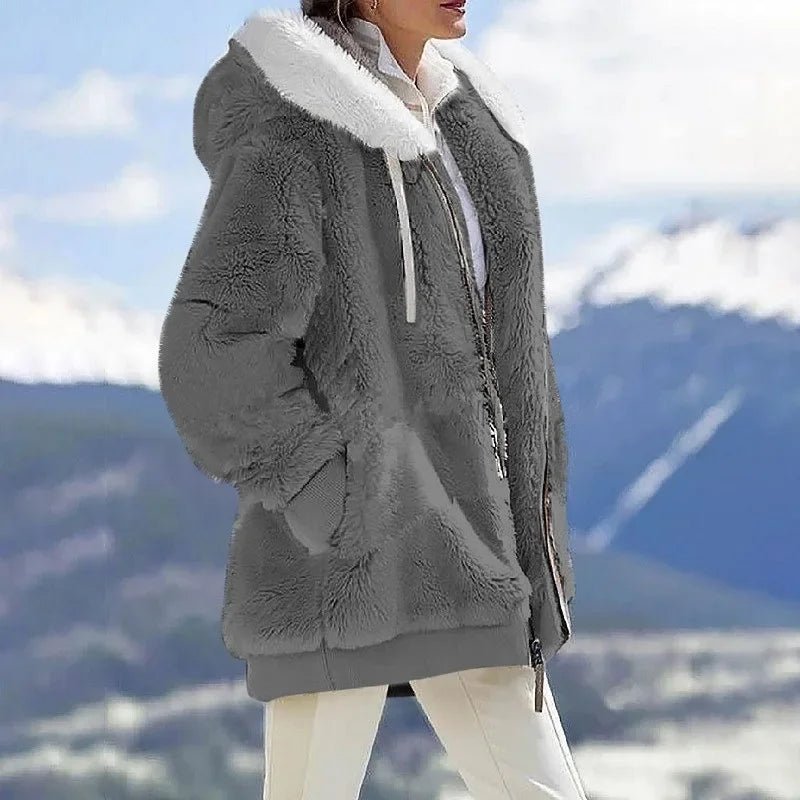 Women's Relaxed Hooded Zip-Up Jacket