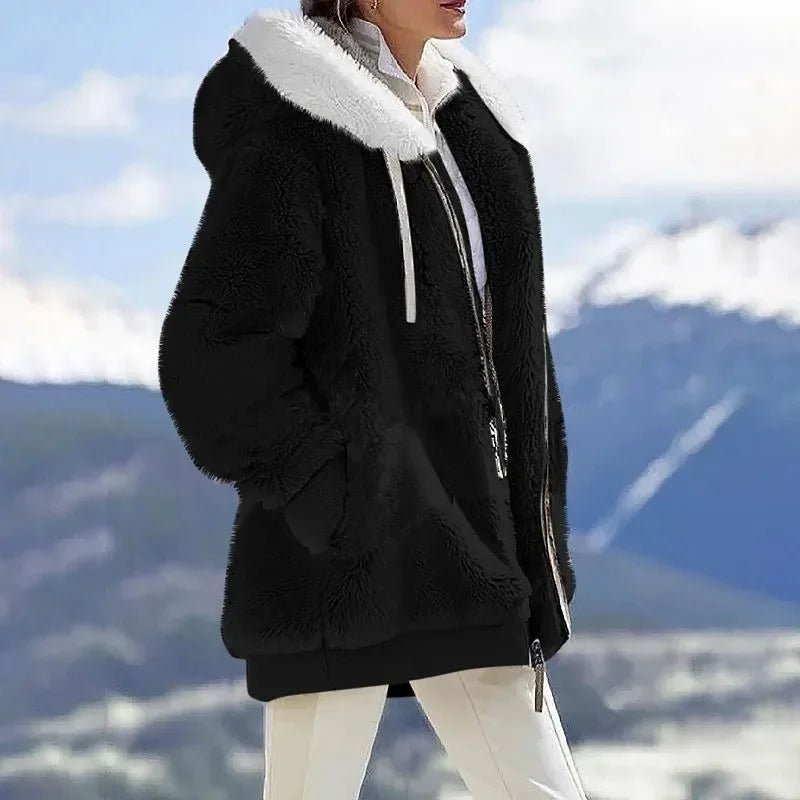 Women's Relaxed Hooded Zip-Up Jacket