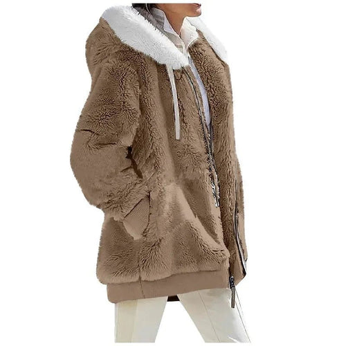 Women's Relaxed Hooded Zip-Up Jacket