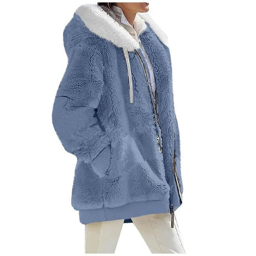Women's Relaxed Hooded Zip-Up Jacket