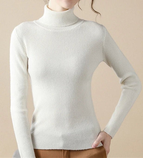 Women’s Slim-Fit Turtleneck Knit Sweater