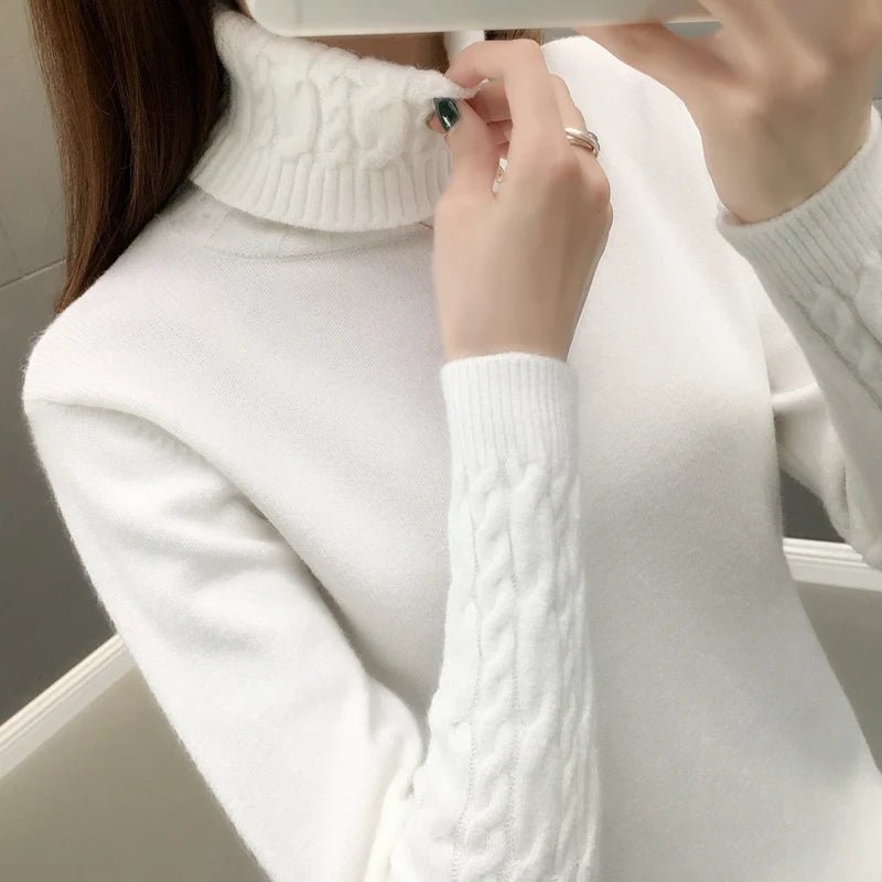 Women's Slim-Fit Turtleneck Knit Sweater
