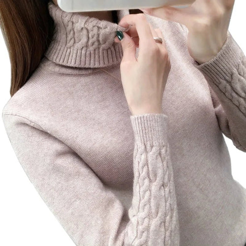 Women's Slim-Fit Turtleneck Knit Sweater
