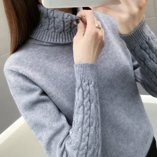 Women's Slim-Fit Turtleneck Knit Sweater