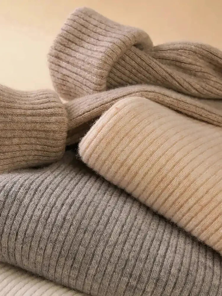Women’s Slim-Fit Turtleneck Knit Sweater