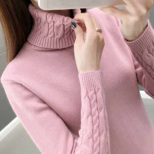 Women's Slim-Fit Turtleneck Knit Sweater