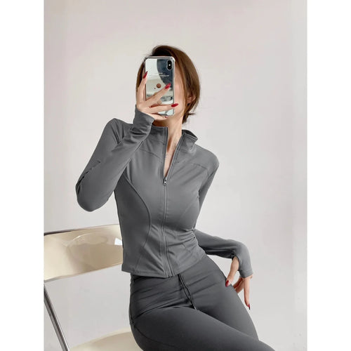 Women’s Slim-Fit Zip-Up Sports Jacket Women's Sports Jackets