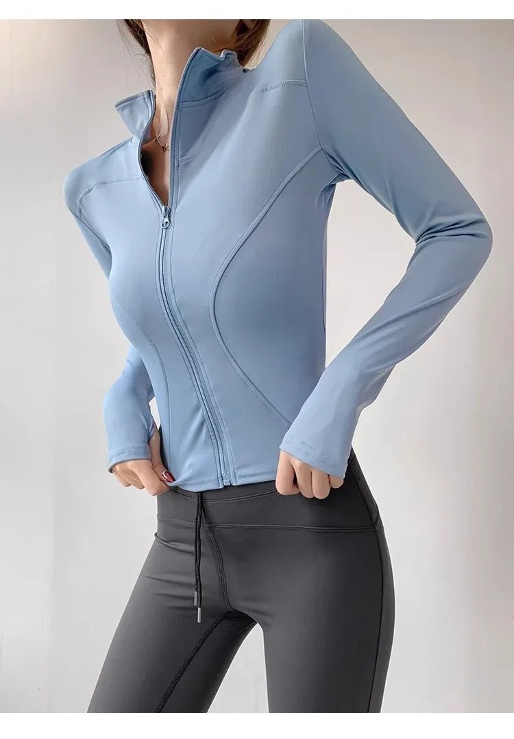 Women’s Slim-Fit Zip-Up Sports Jacket Women's Sports Jackets