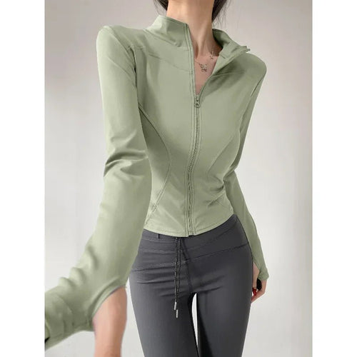 Women’s Slim-Fit Zip-Up Sports Jacket Women's Sports Jackets