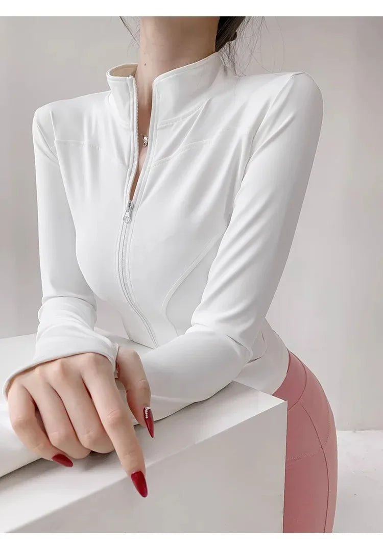 Women’s Slim-Fit Zip-Up Sports Jacket Women's Sports Jackets